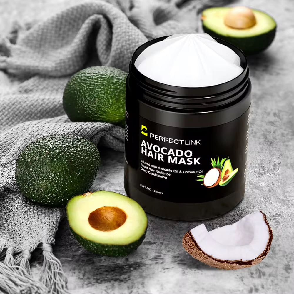 Masque capillaire Réparateur – Huile d’Avocat, Noix de Coco