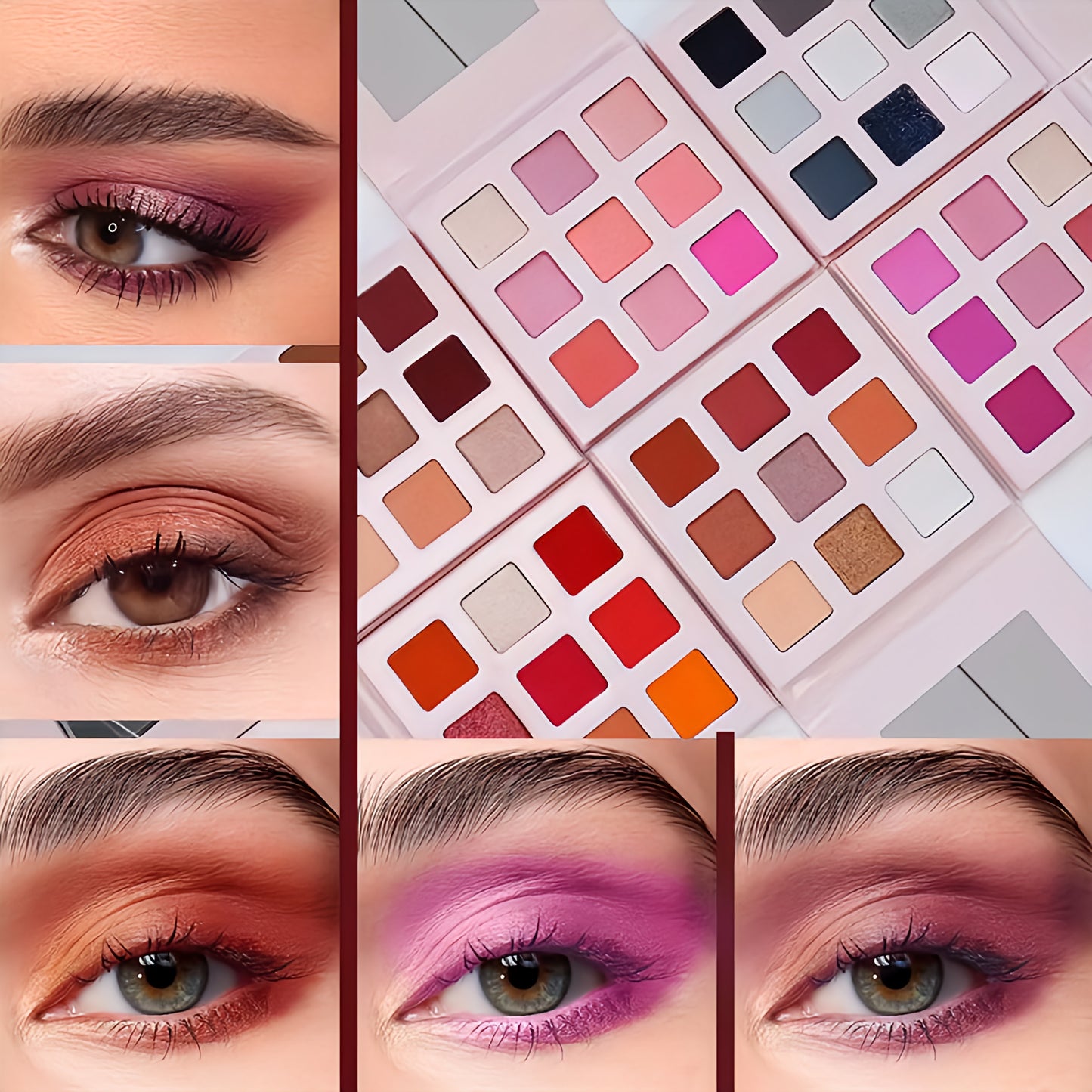 Palette de Fards à Paupières – Couleurs Intenses